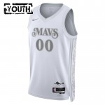 Maillot NBA Dallas Mavericks Personnalisable Nike 2024-25 City Edition Blanc Swingman - Enfant